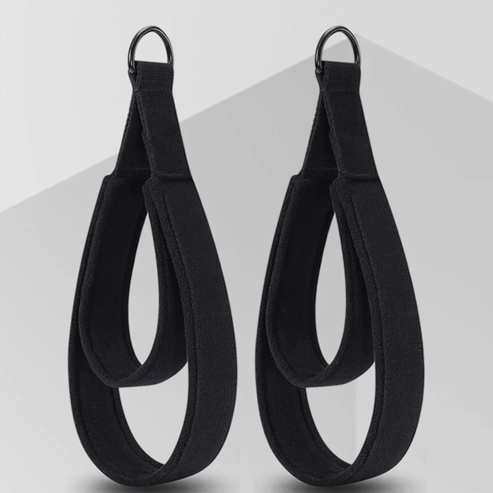 2PCS Double Loop Reformer Straps for Pilates and Yoga Training Foot Strap and Hand Pull Strap with Polyester Cotton Material