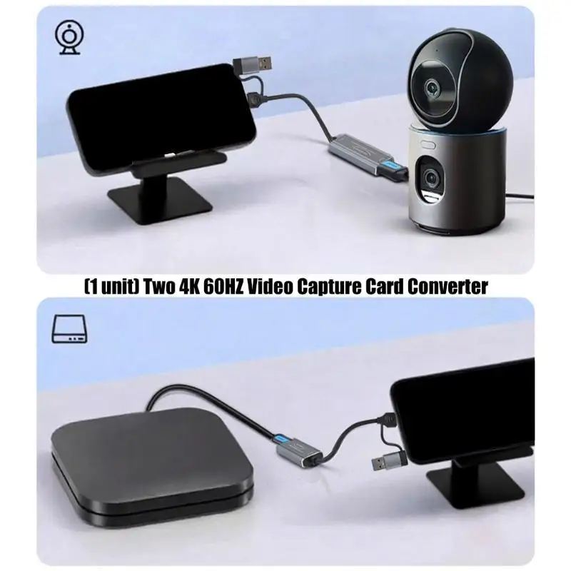 

R53C Game Video Capturing Card Type C+USB to HDTV 4K 60Hz Recorder Video Gaming Camcorder Low Latency Converter
