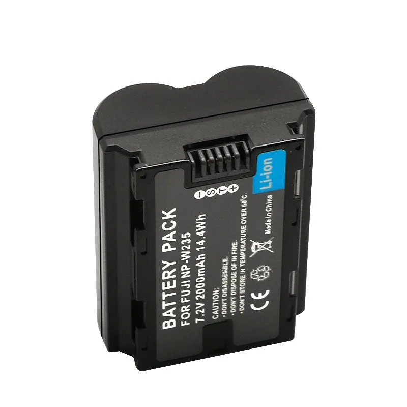 แบตเตอรี่สำรอง 2000mAh สำหรับกล้อง Fujifilm NP-W235 ใช้ได้กับกล้องมิเรอร์เลส X-T5 X-H2 X-H2S GFX50S II X-T4 X-S10 X-S20