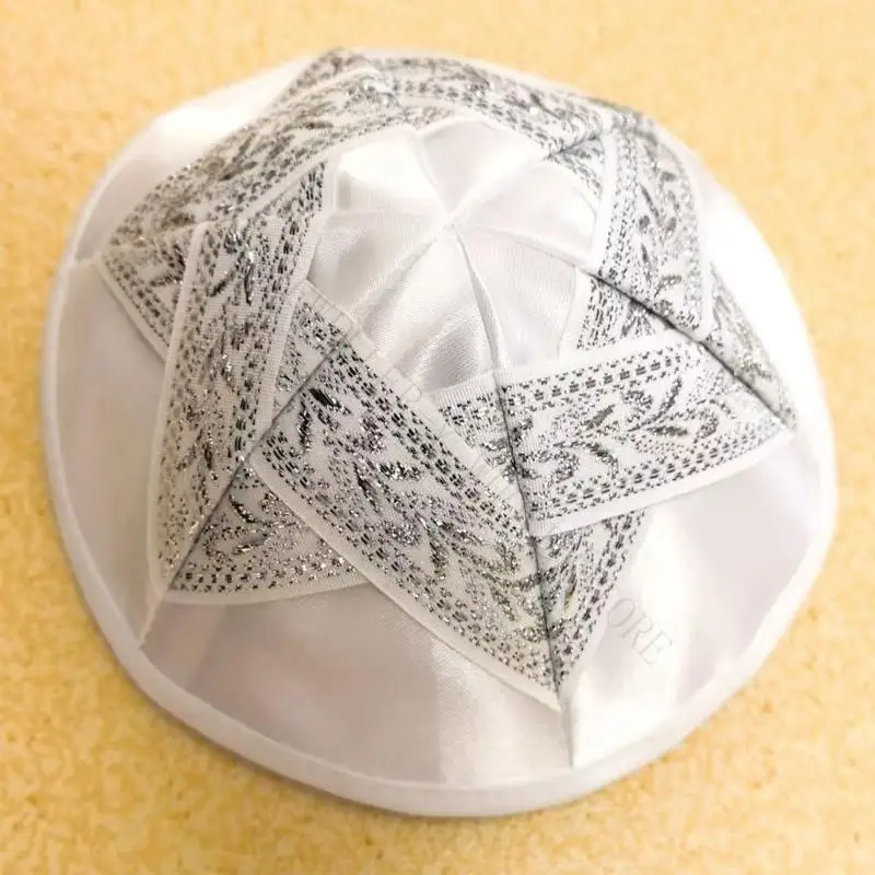 R7UF Easy Care Jewish Skullpiece Wrinkle Resistant Design Synagogue Services Regular Use
