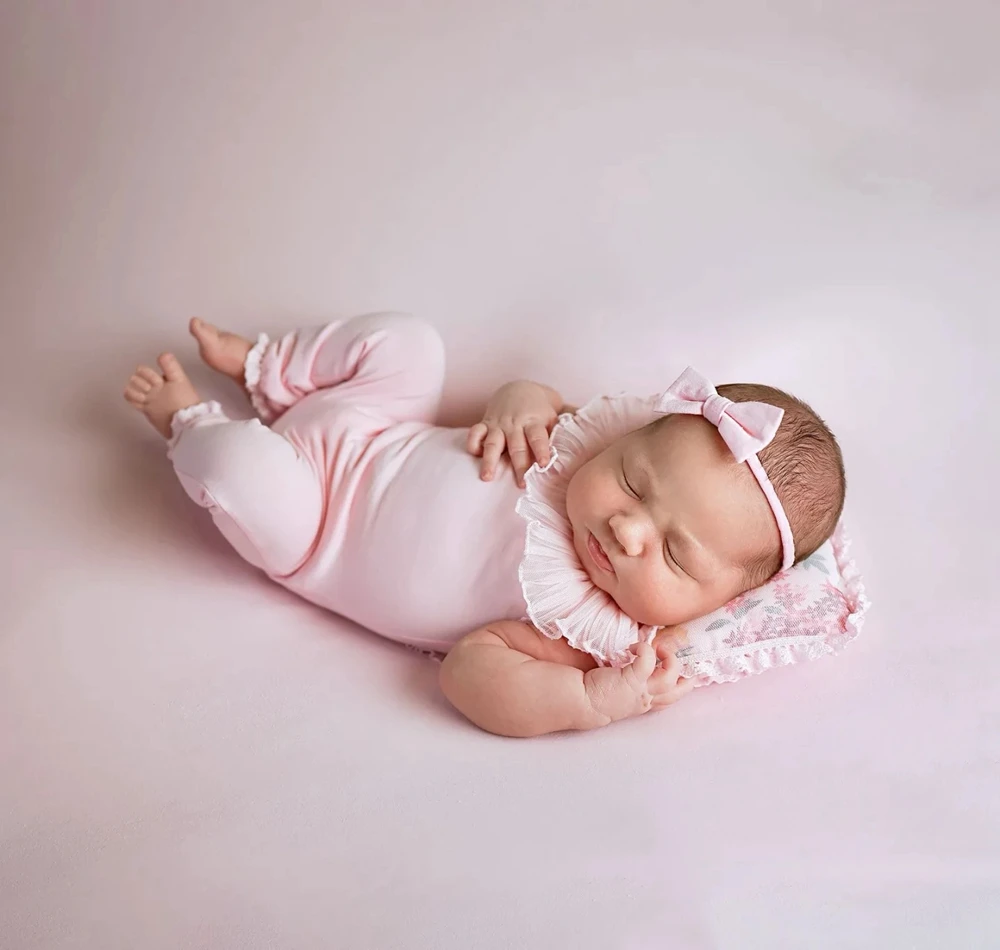 Newborn Photography Props Romper Infant Photoshoot Outfit Studio Baby Clothes Detail Jumpsuit Bodysuit Garment Set