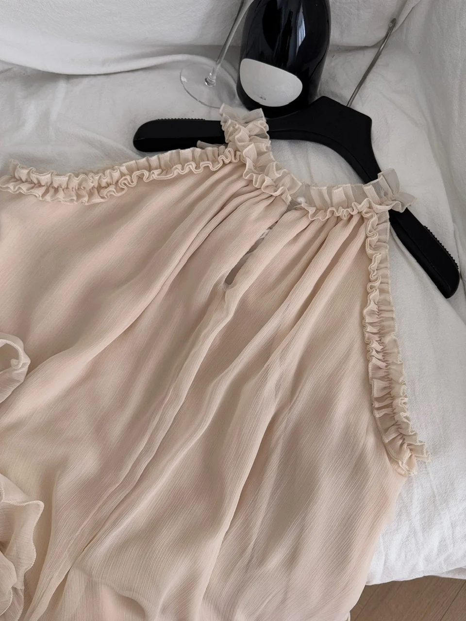 Vestido f com enfeites florais, ombro de fora, verão, camadas de tule, floco de neve, estilo coreano, cintura alta, ve...