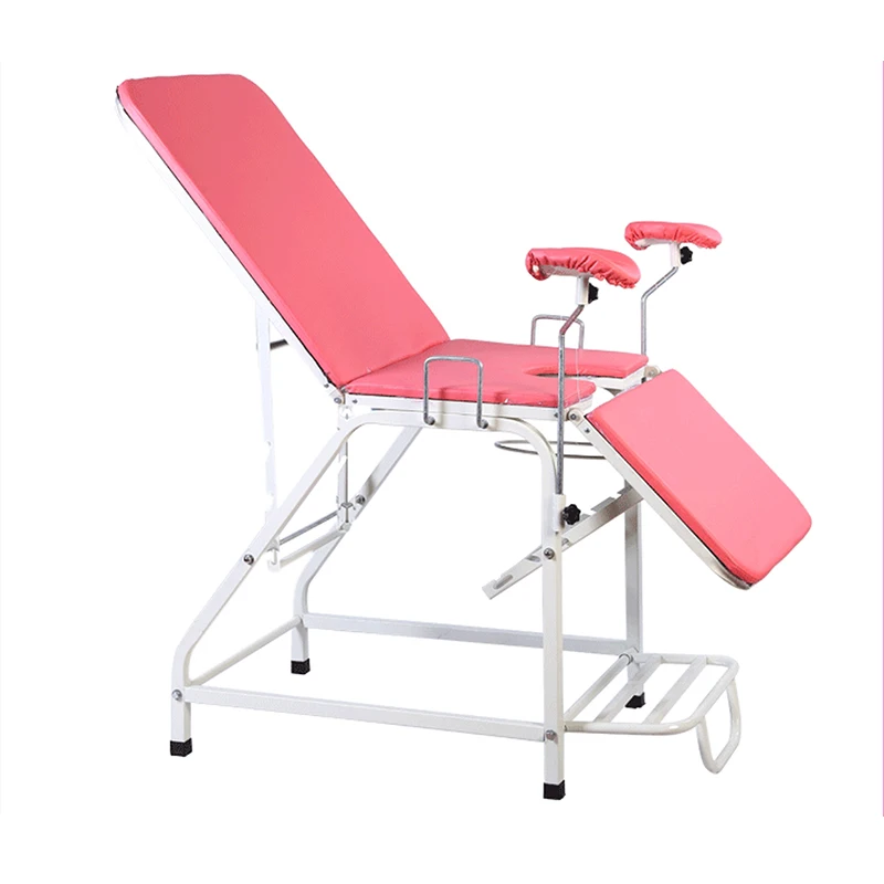 Cheap Gynecological Operating Table Delivery Chair for Hospital Clinic Medical Examination Manual Metal Bed Check