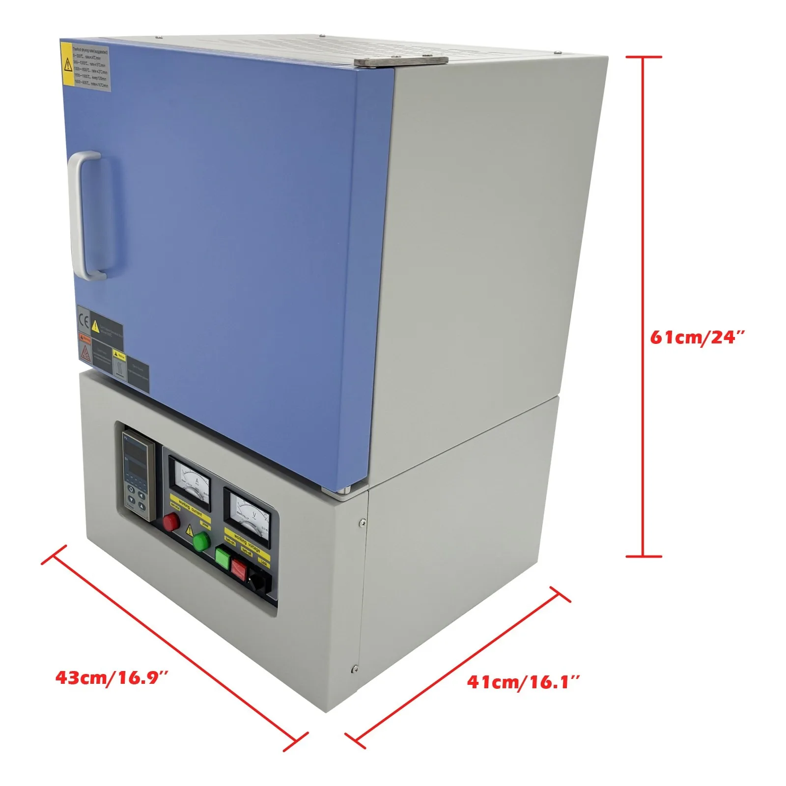 فرن كمامة ذكي للمختبر 110 فولت 2 كيلو وات 1700 ℃ معدات التسخين القابلة للبرمجة Si-Mo #6