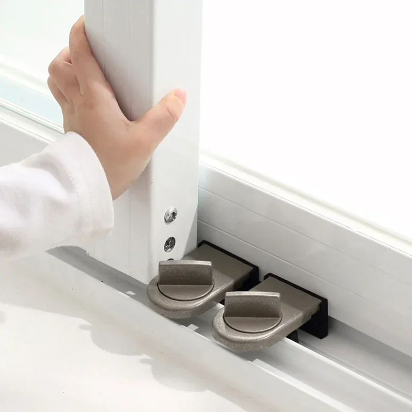 Sliding Sash Stopper Cabinet Locks Straps Doors Security Anti-theft lock Window Sliding Door Baby Kids Child Safety Doors Lock