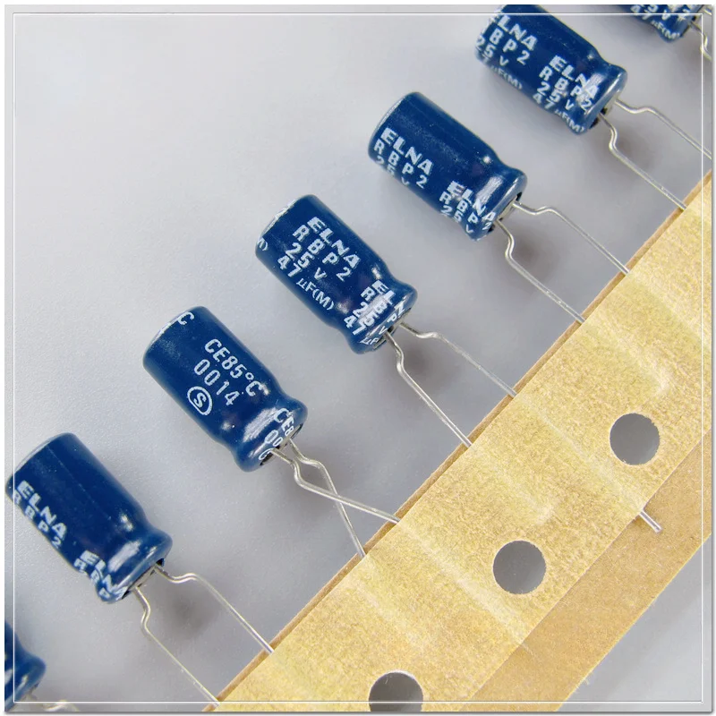 10PCS/50PCS ELNA RBP2 (R2B) 47uF/25V non-polar audio electrolytic capacitor 6.3X11 HiFi DIY