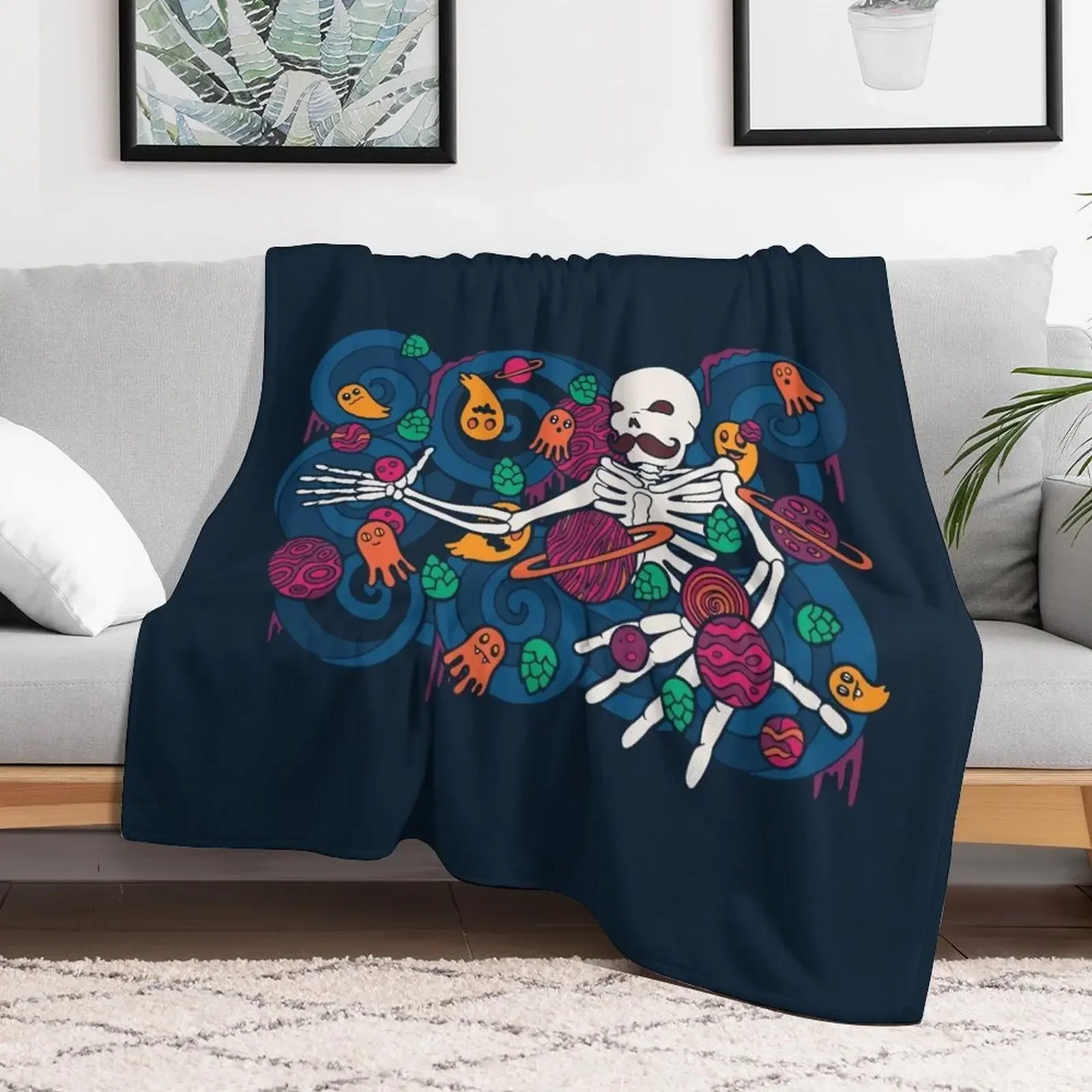 

Spacin' Out Throw Blanket Luxury Thicken Cute Hairy Decorative Sofa Blankets Sofa Quilt Camping anime Single Blankets