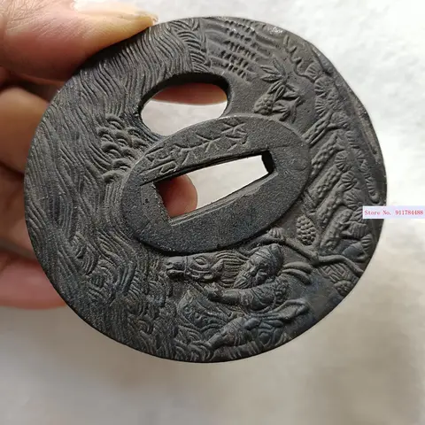 High Quality Suit iron Generals Horse Tsuba  for Japanese Sword Katana Sabre Wakizashi  Tanto Fittings