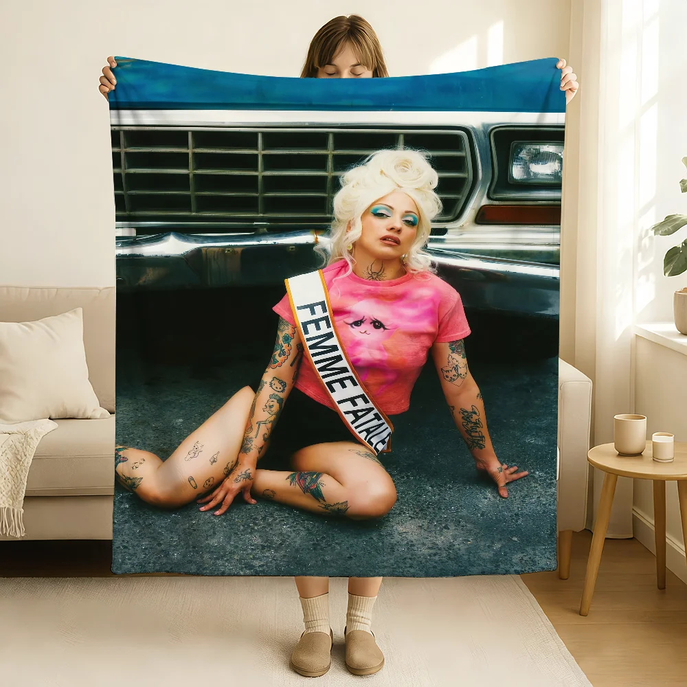 Singer Mon Laferte FEMME FATALE Blanket Soft and Skin Friendly For Couch Bed Napping Bedspread All Seasons Comforter