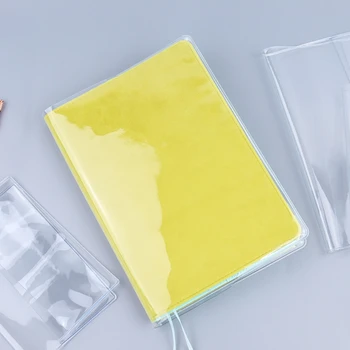 Waterproof PVC Binder Cover Clear Scrapbook Cover Replacement A6/A5 PVC Sleeve