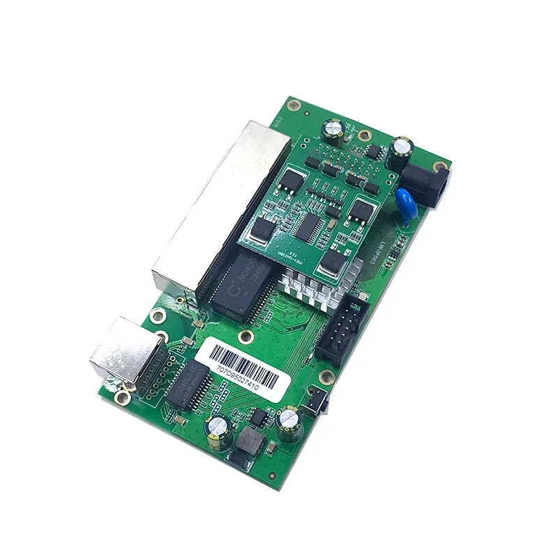 5port 10/100/1000Mbps 4ports 802.3at/af POE 48V 30W with 1 port 1000M uplink ethenet router module pcb.Power input 9V-60V