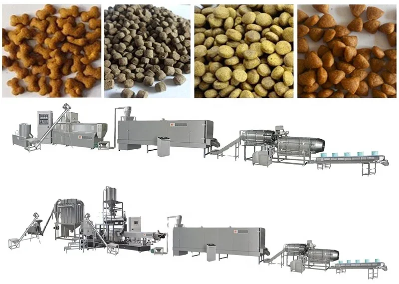 100 Kg/h -2000 Kg/h Automatic Animal Food Plant Machine Pet Food Processing Equipment Dog Food Equipment Supplier