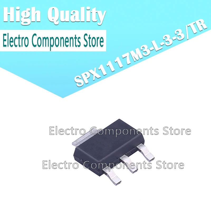 10Pcs/Lot SPX1117M3-L-3-3/TR SOT223-3 Low Differential Pressure Regulator Chip IC