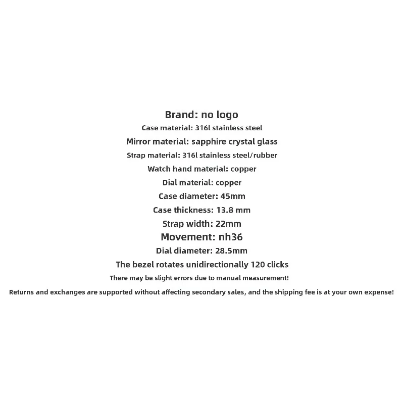 نموذج السلحفاة 316L من الفولاذ المقاوم للصدأ مقاوم للماء من زجاج الياقوت المضيء لساعة الحركة الميكانيكية NH35