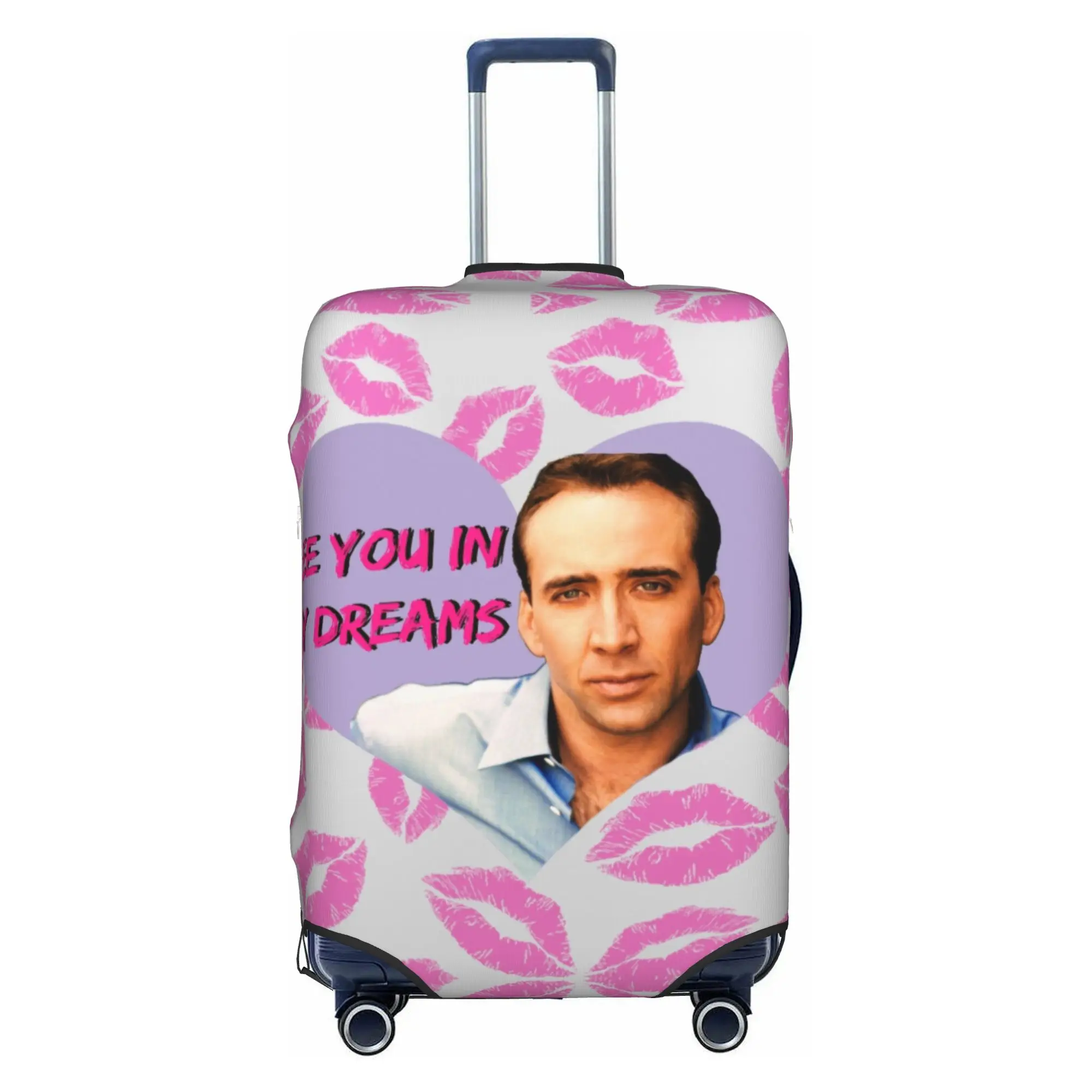 N-Nicolas C-Cage Travel Luggage Cover Elastic  Suitcase Cover Protector Fit 18-32 Inch