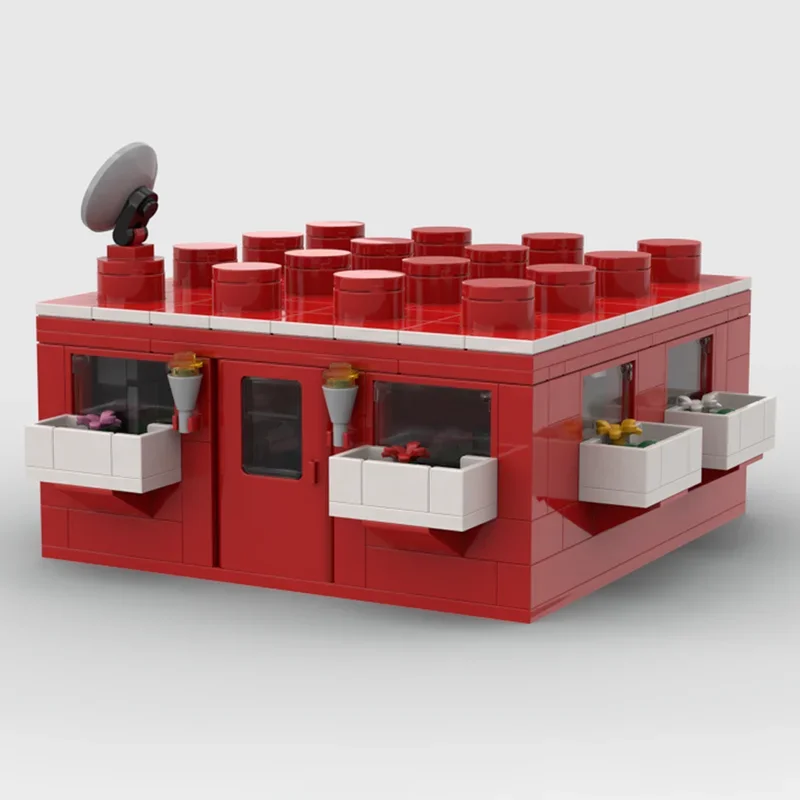 341pcs MOC 업스케일드 브릭 하우스 크리에이티브 모델 빌딩 블록 건축 장난감 조립 DIY 아이디어 크리스마스 선물 생일 선물