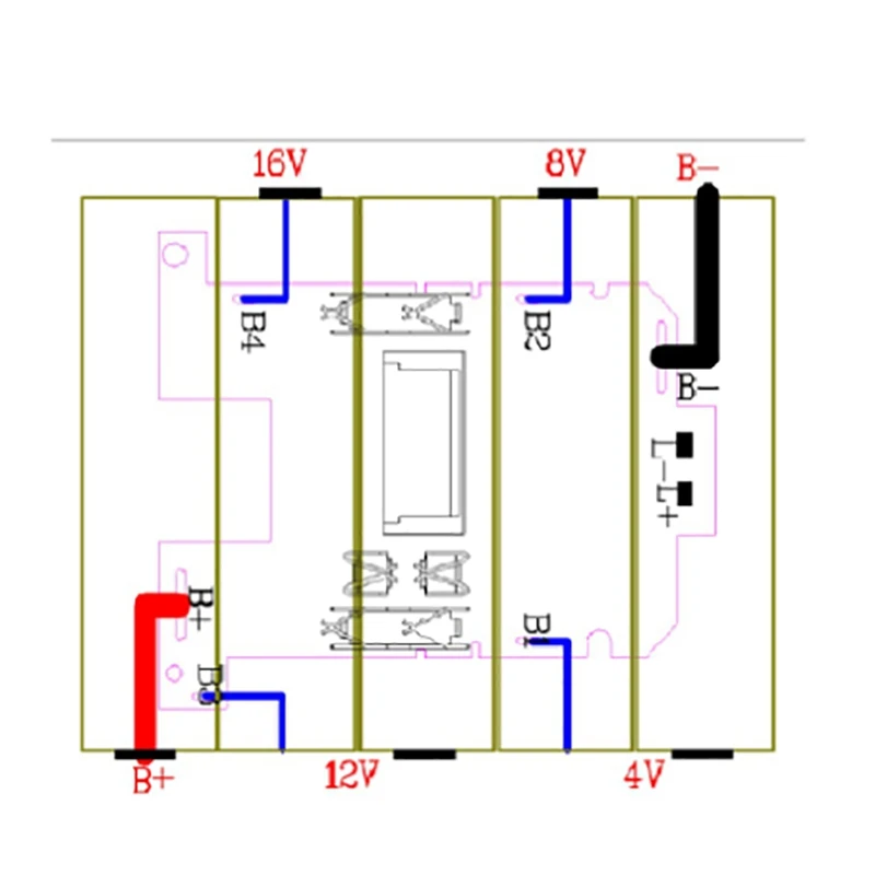 3 pçs bateria li-ion bms pcb placa de proteção de carregamento para makita 18v ferramenta elétrica bl1815 bl1830 bl1860 lxt400 bl1850