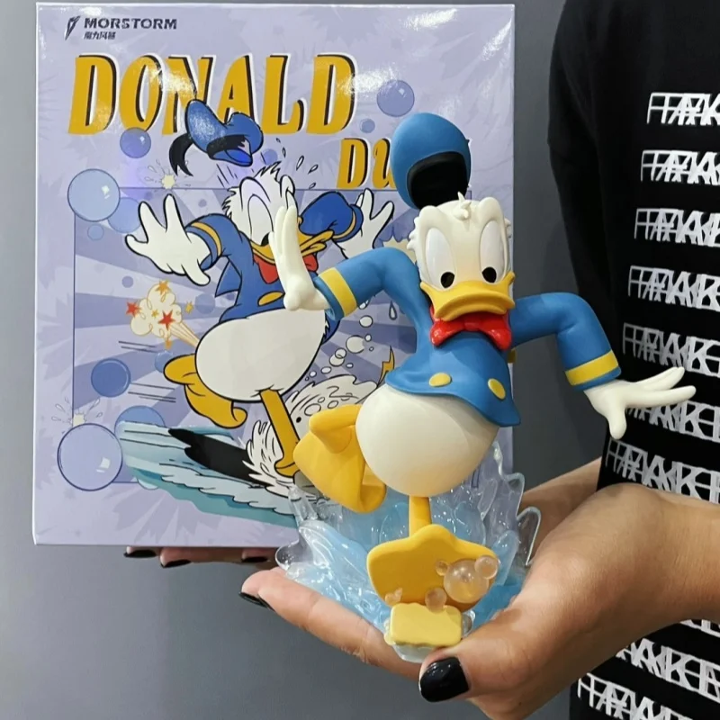 

NEW Disney Slide Duck Tide Donald Duck Magic Storm Desktop Decoration Anime Action Figure Cute Stitch Toys Birthday Gift