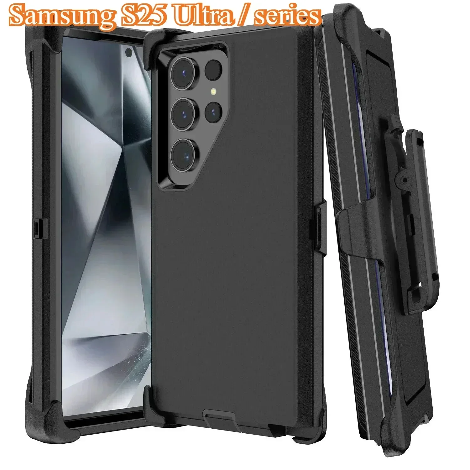 Heavy Armor Andere Hülle BOX für Samsung Galaxy S25 S24 S23 S22 S21 S20 FE Ultra S10 9 Plus Robuste Clip-Ständer Outdoor-Sporthülle