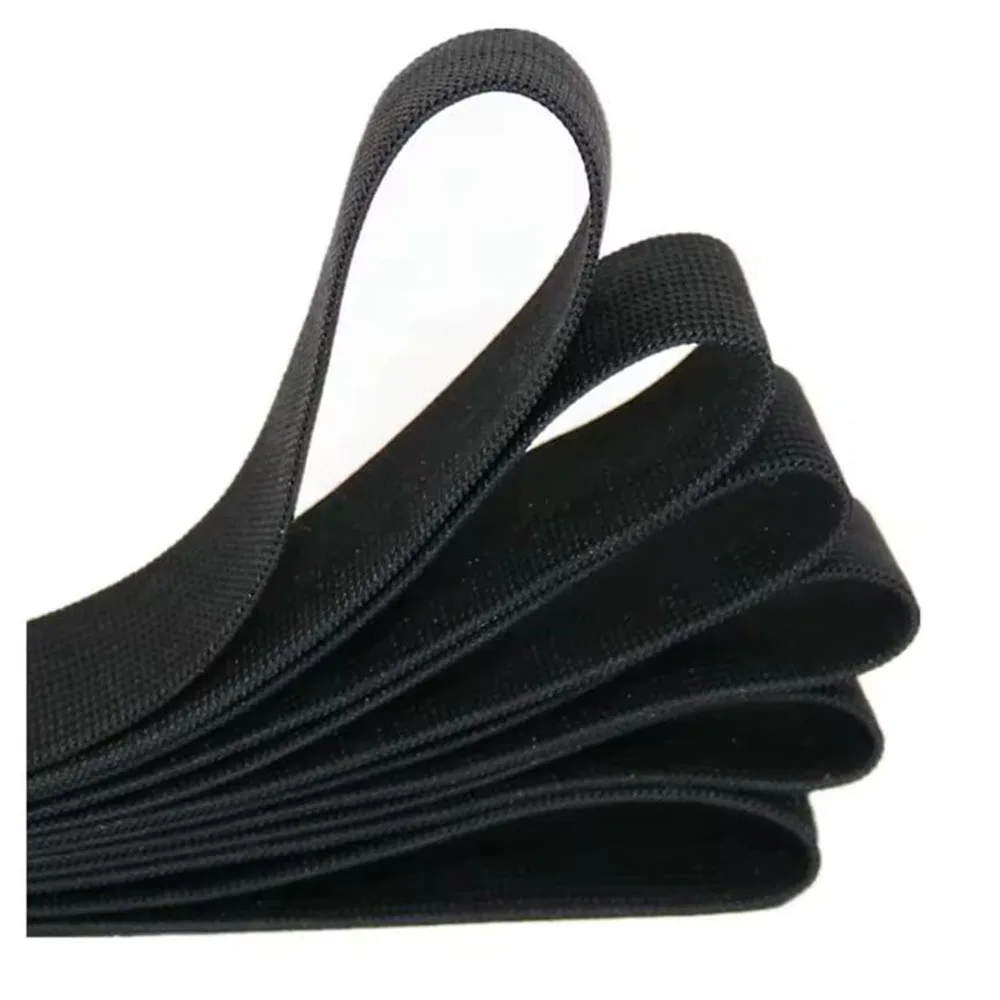 4~8 Meter 20mm/25mm/30mm/35mm/40mm/45mm/50mm Schwarz-Weiße Nylon Hochelastische Bänder für Kleidung und Hosen Nähzubehör – Detail 3