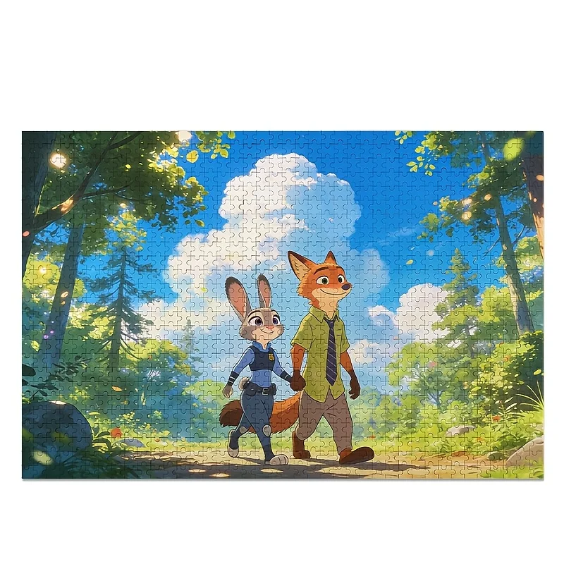 

Пазл-постер 1000 деталей Disney Zootopia: Джуди Хоппс и Ник Вайлд | Высокий уровень сложности, развлекательно-образовательное средство для взрослых, подходит для использования в классе.