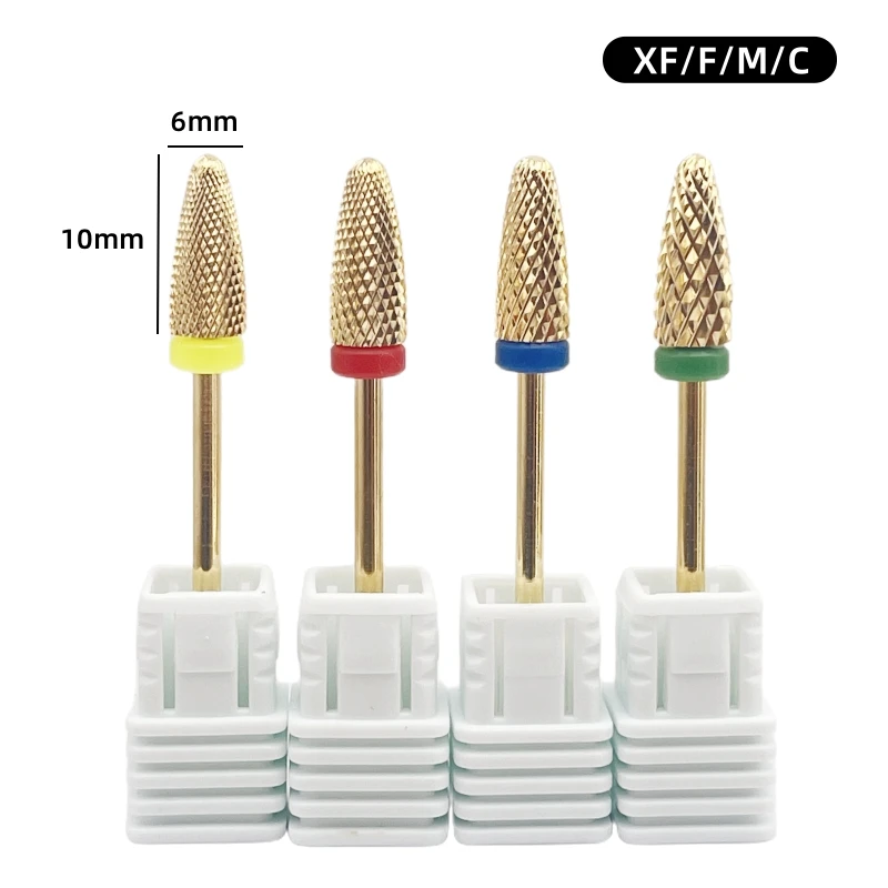 1 قطعة لهب الذهب/برميل كبير مسمار مثقاب الخشب كربيد 3/32 "قاطعة المطحنة ل مانيكير الروتاري لدغ الحفر الكهربائية اكسسوارات أداة #2