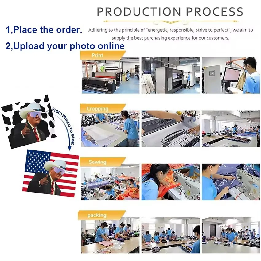 Custom American Flag Tapestry Upload Images Customized Banners Wall Hanging Personalized Backdrop With Photo&Text Poster Decor