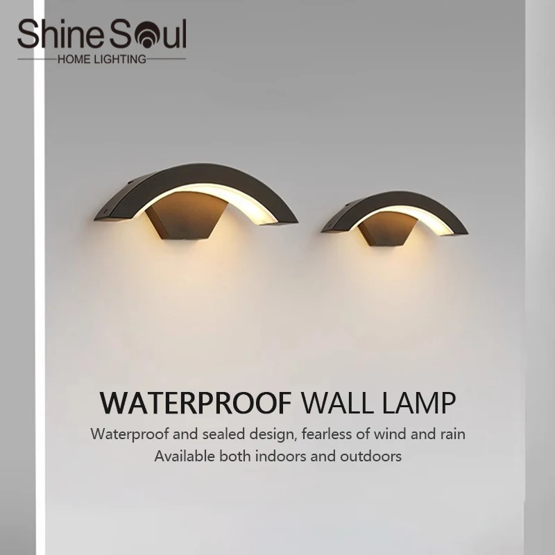 LED Outdoor Wall Lamp Waterproof IP65 Aluminum Indoor and Outdoor Lighting Porch Lamp Balcony Garden Lamp Outdoor Wall Lights