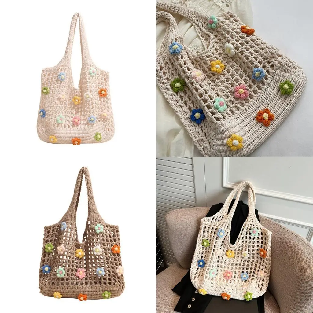 

X90d Женская сумочка модная сумка подмышки в пустоте сетчатая сумка для пляжа вязаная сумка для плеча