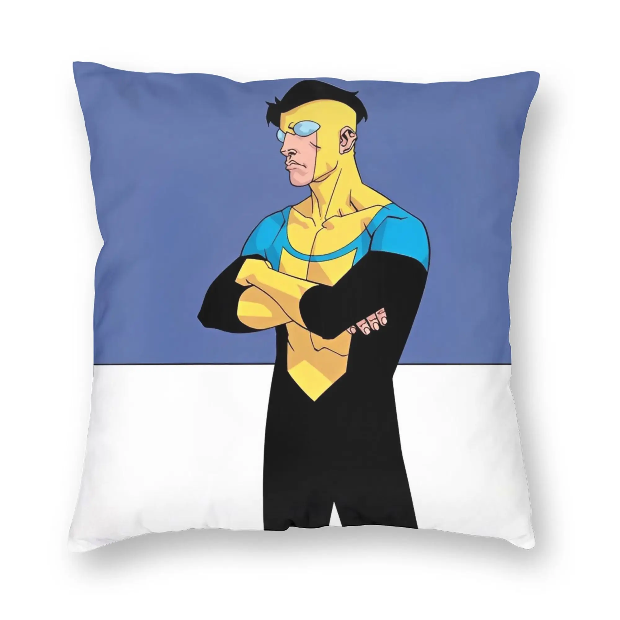 TV Series Invincible Mark Grayson Pillowcase Printing Cushion Cover Decoration  Throw Pillow Case Cover Seat Zipper 45X45cm