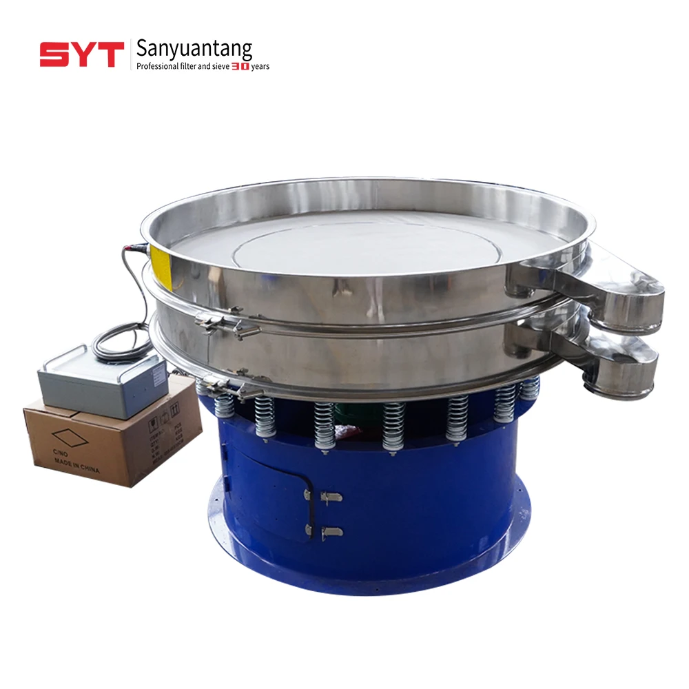 

304 Stainless Steel Food Grade Flour Vibratory Sieve Shaker Fine Powder Coating Ultrasonic Vibrating Screen With Cleaning System