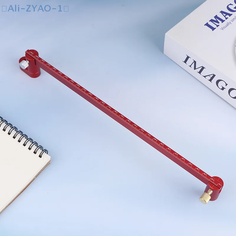【ZYAO-1】300 مللي متر مسطرة دائرة رسم قابلة للتعديل من الألومنيوم مسطرة دائرية بوصلة النجارة لوضع علامات على خط الدائرة بنقطة ثابتة