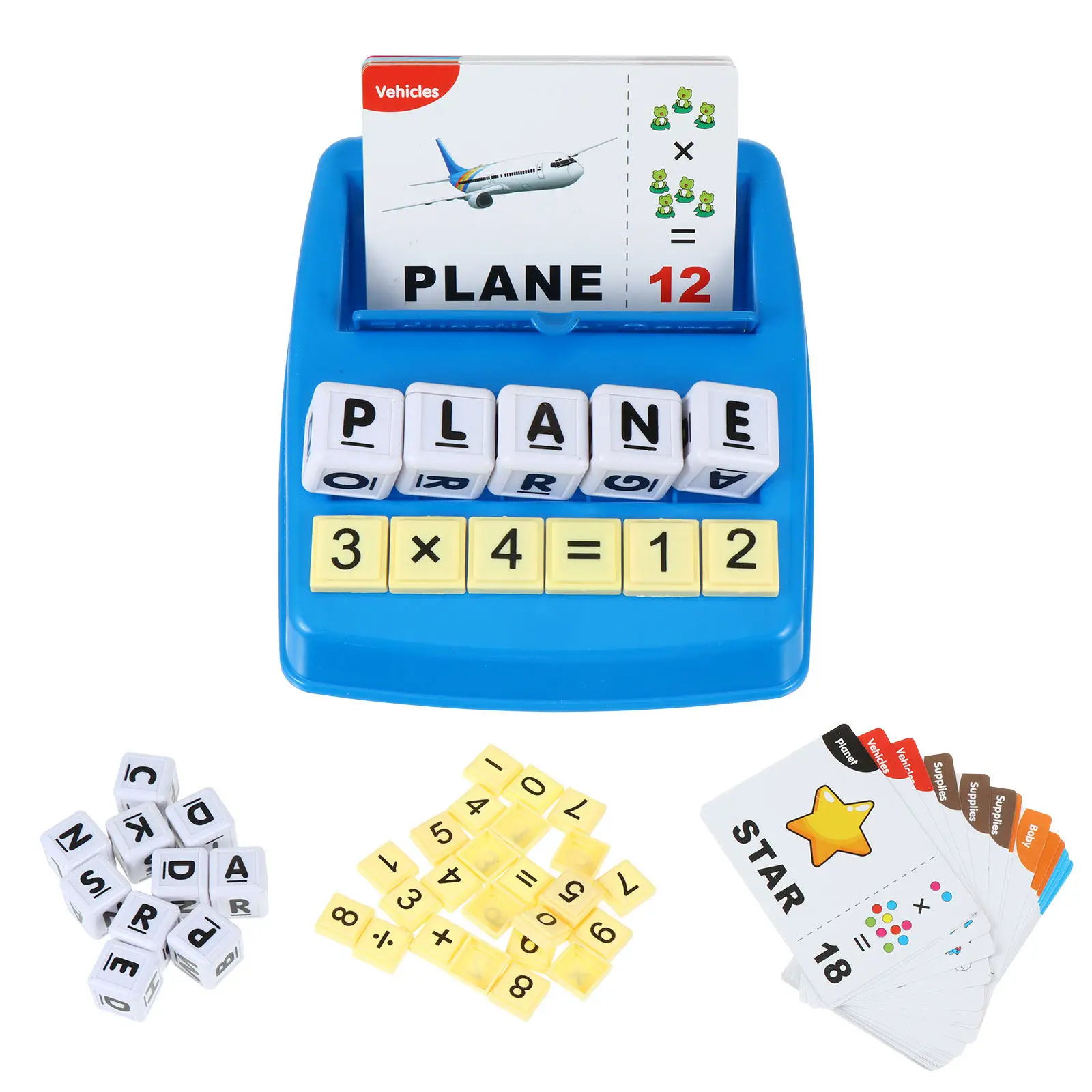 読み書き楽しいゲーム-レターカード-知育玩具-単語学習-英語マッチングマシン