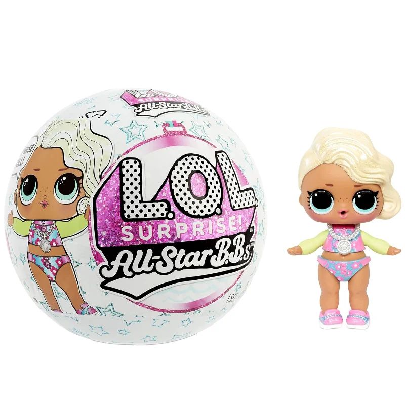 L.O.L. Surprise! All-Star Sports Series 4 Summer Games Sparkly Doll with 8 Surprises Accessories Gift for Kids Girls Boys Toys