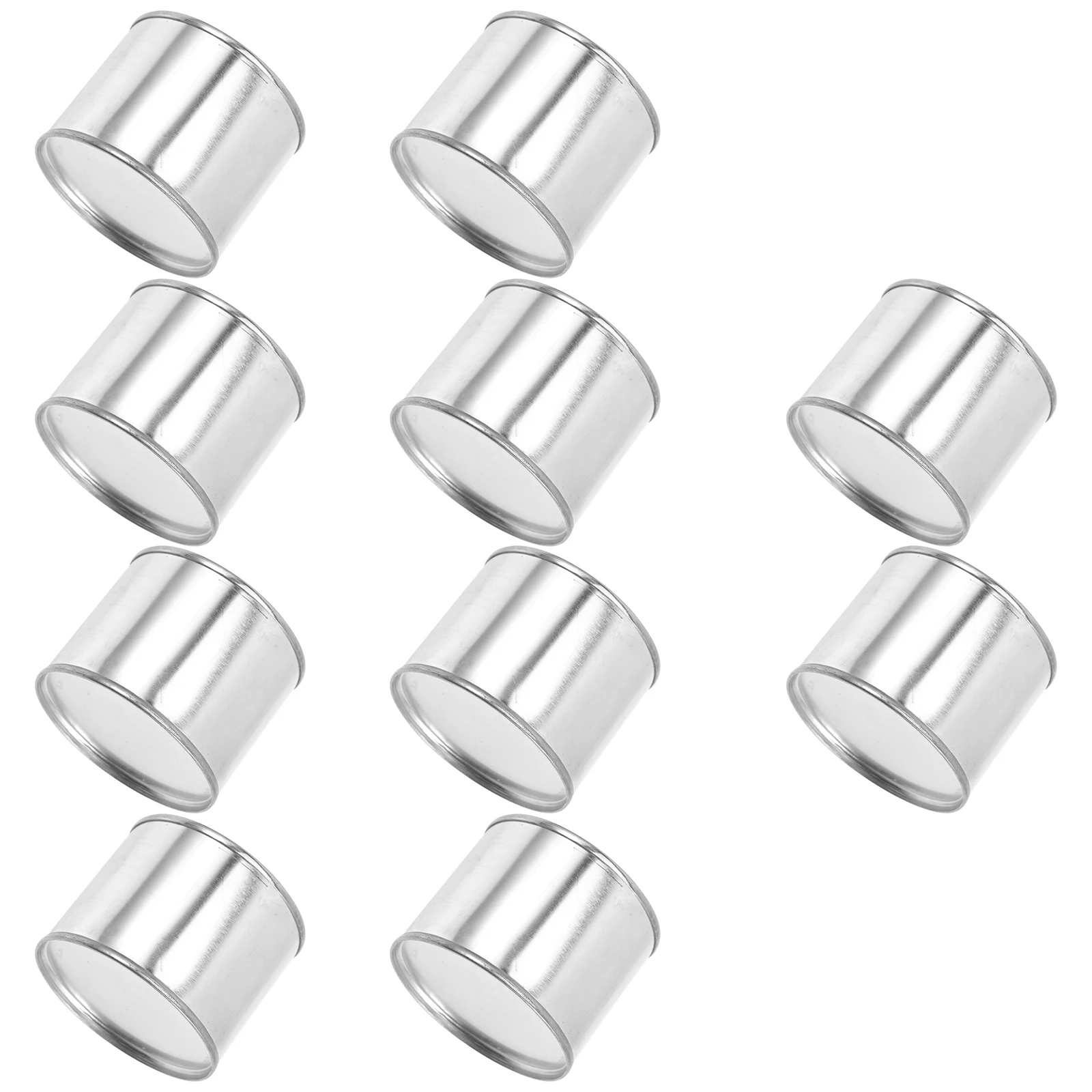 

10pcs 0.1L Metal Cans Empty Containers Reusable Storage Bucket for Oil Paint Pigment Leakproof Durable Round Can