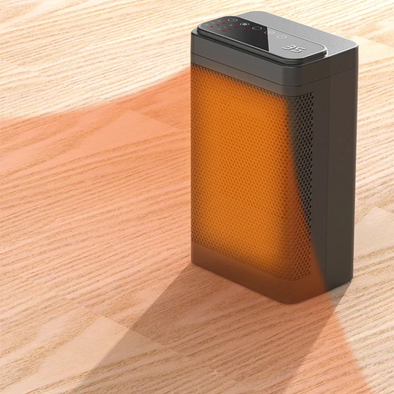 سخان مساحة 1500 وات، YND-1200D سخان كهربائي صغير محمول 15-50 ㎡   سخان سيراميك، سخان غرفة داخلي بمؤقت 0-12 ساعة