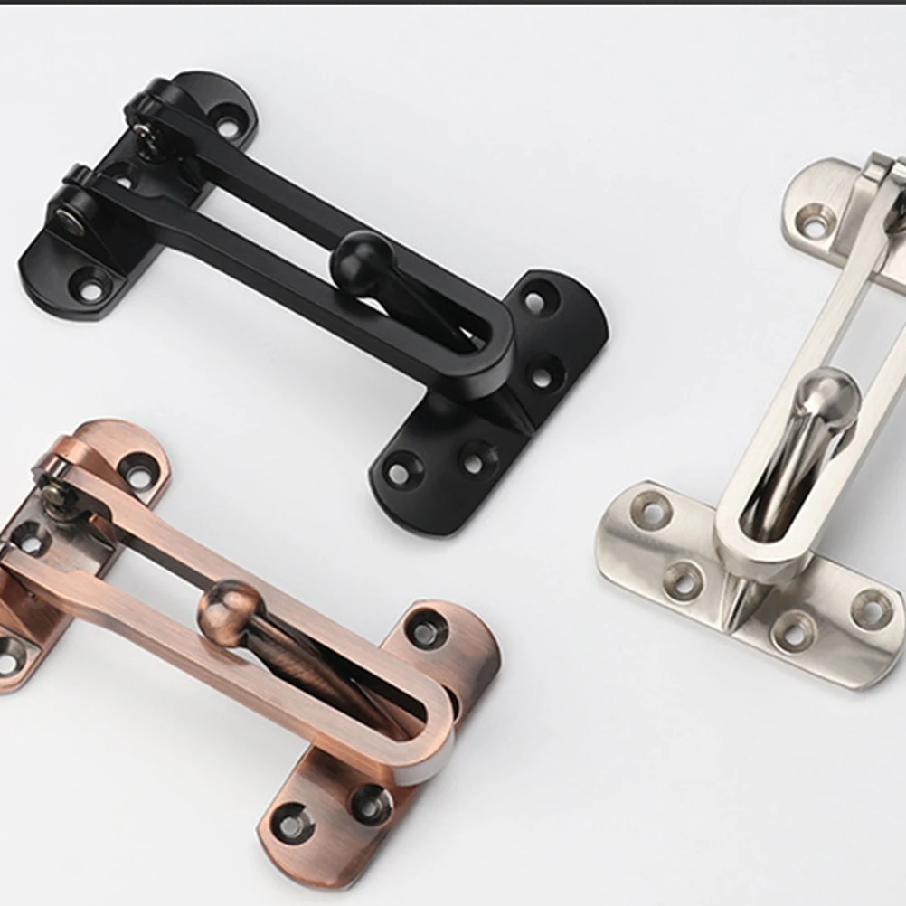 

Door Chain Lock Buckle Zinc Alloy Durable Hotel Door Latch Security Clasp Anti-Theft Safety Concealed Knob Bedroom