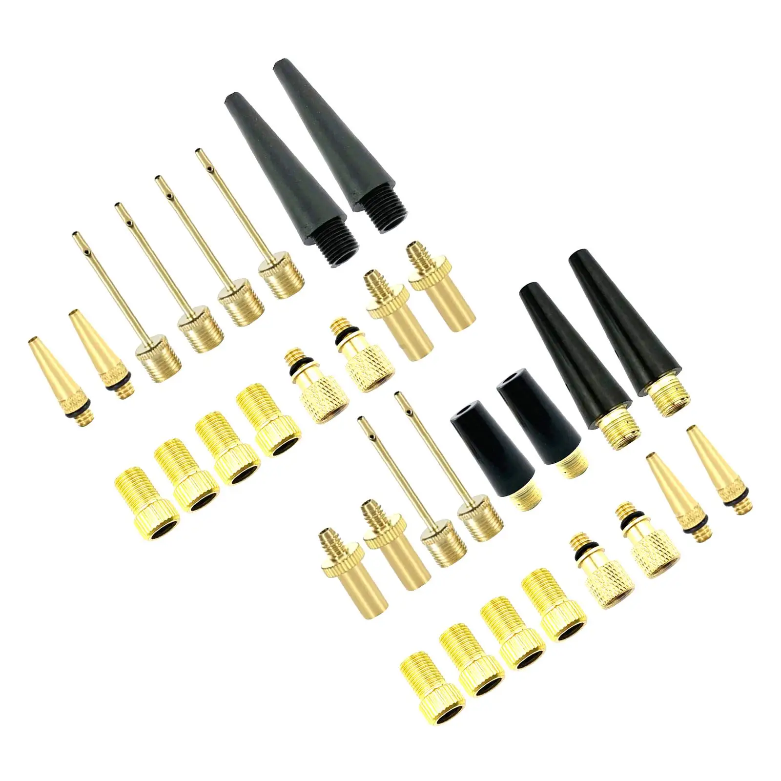 16Pcs Presta Schrader Adaptor Premium Brass for Air Compressor