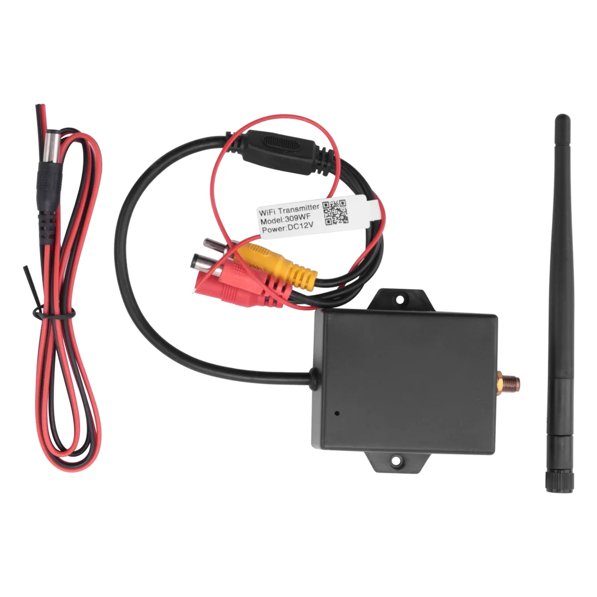 คลาสสิก WiFi เครื่องส่งสัญญาณไร้สายโมดูลรถสํารองกล้อง AV Video ด้านหลังชุดสีดํา
