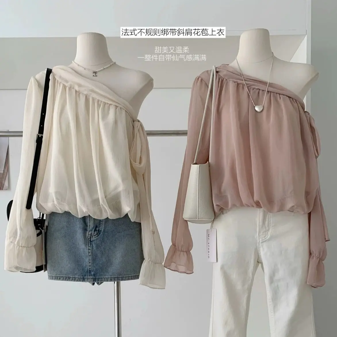 

Lace-up shirt for women 2025 early spring new long-sleeved sun protection top Korean long-sleeved shirt