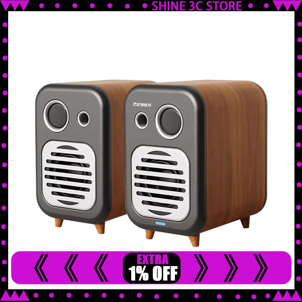 

Музыкальный плеер THINKYA BL-885 со стереозвуком и независимым сабвуфером, поддержка аудиовхода RCA/Bluetooth/USB, подарки