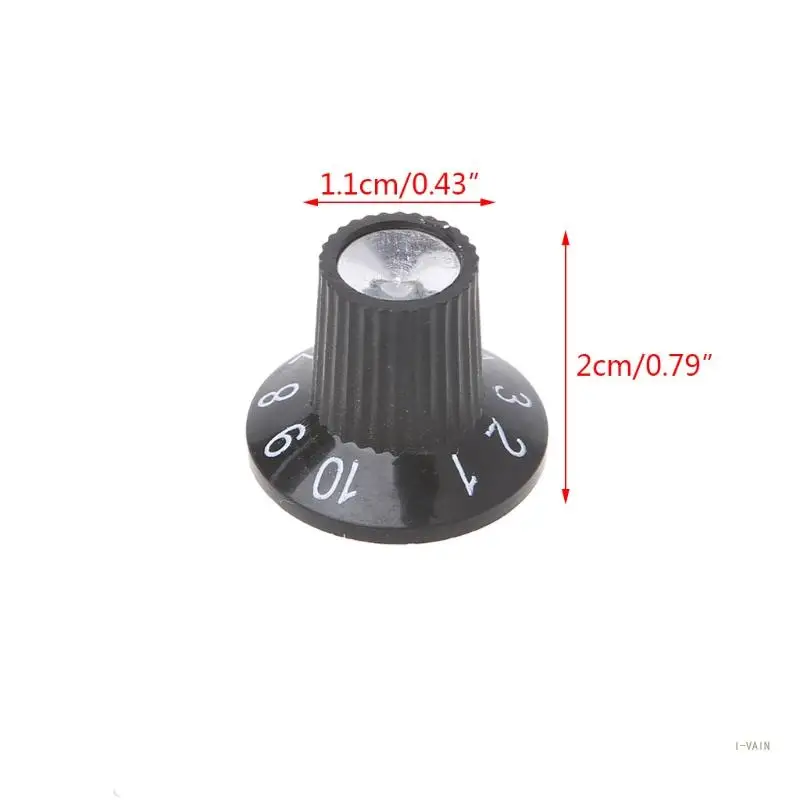 M5TC Knob Button Guitar Amplifier AMP Volume Tone Control Knob Skirted Aluminum For F