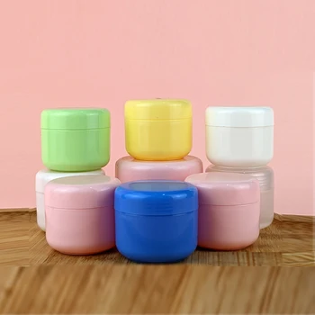 Pot cosmétique vide en plastique 10g/20g/30g/50g/100g, Pot de crème, bouteilles rechargeables de voyage, récipient cosmétique Portable 10 pièces