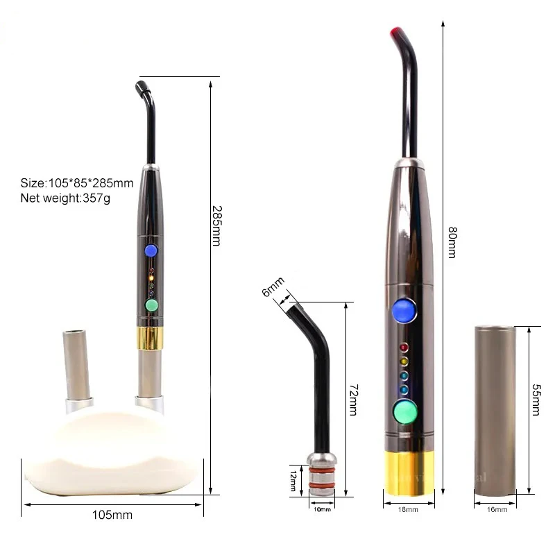 Sistema laser a diodi VVDental Penna laser curativa fotoattivata wireless 650nm Lampada medica per disinfezione per tessuti molli Perio Endo