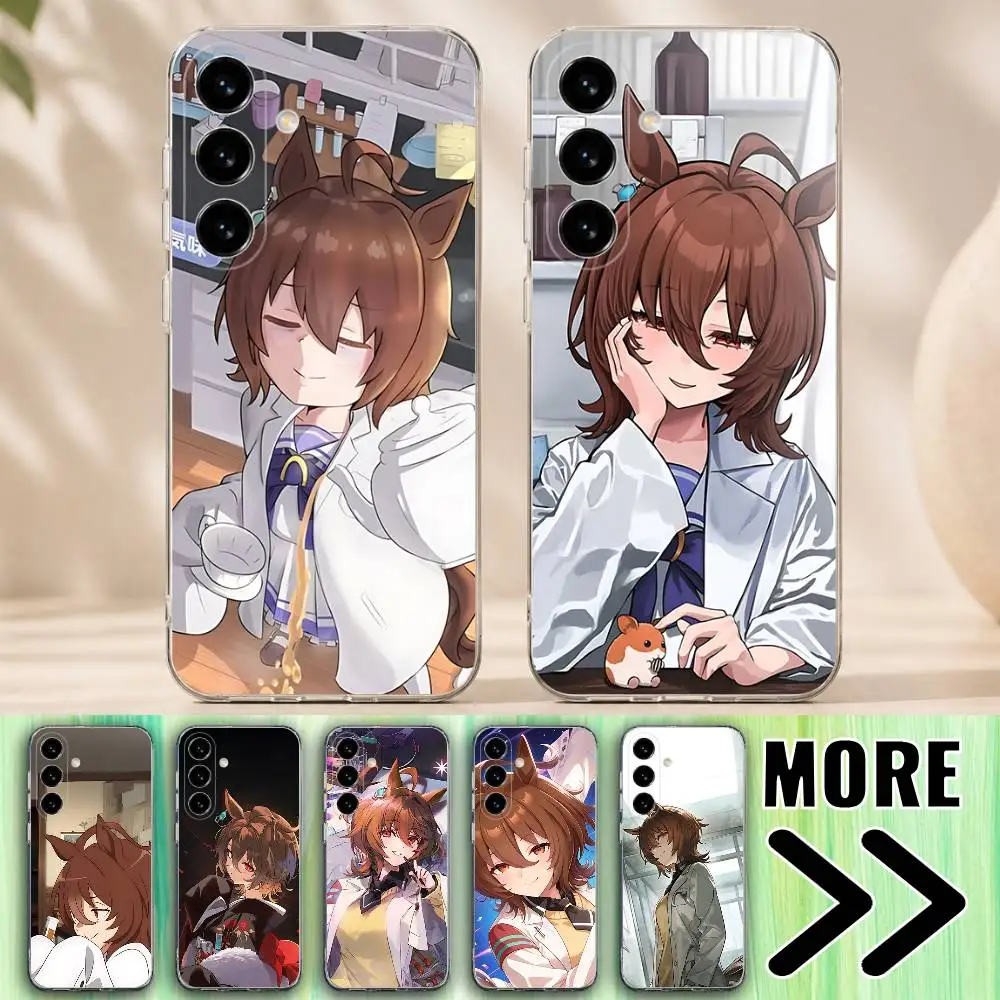 Agnes Tachyon UmaMusume Phone Case for Samsung Galaxy A10 A12 A21S 30S A30 31 51 52 70 71 Transparent Bumper