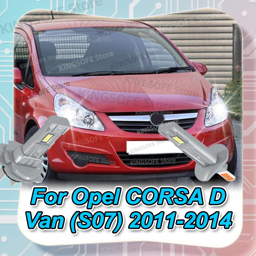 

2/4Pcs Led Lights 60000LM Headlight Bulbs For Opel CORSA D Van S07 2011 2012 2013 2014