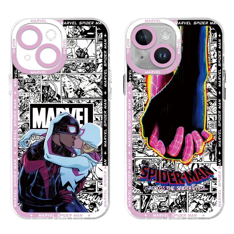 Marvel Comics Spiderman Phone Case for Xiaomi Redmi 9T 12C 10C 10 10A 9A 12 9 13C 9C Clear Silicone Back Cover