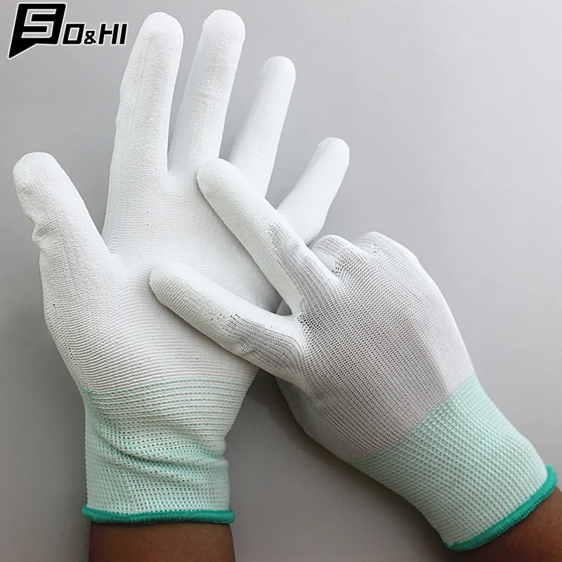 

1Pair Antistatic Gloves Anti Static ESD Electronic Working Gloves pu coated palm coated finger PC Antiskid for Finger Protection