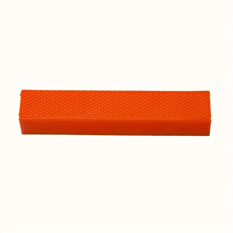 2pcs Magnetic Jaw Protector Strip for Bench Vise, 6-Inch Flat Weave, Orange Polypropylene Material