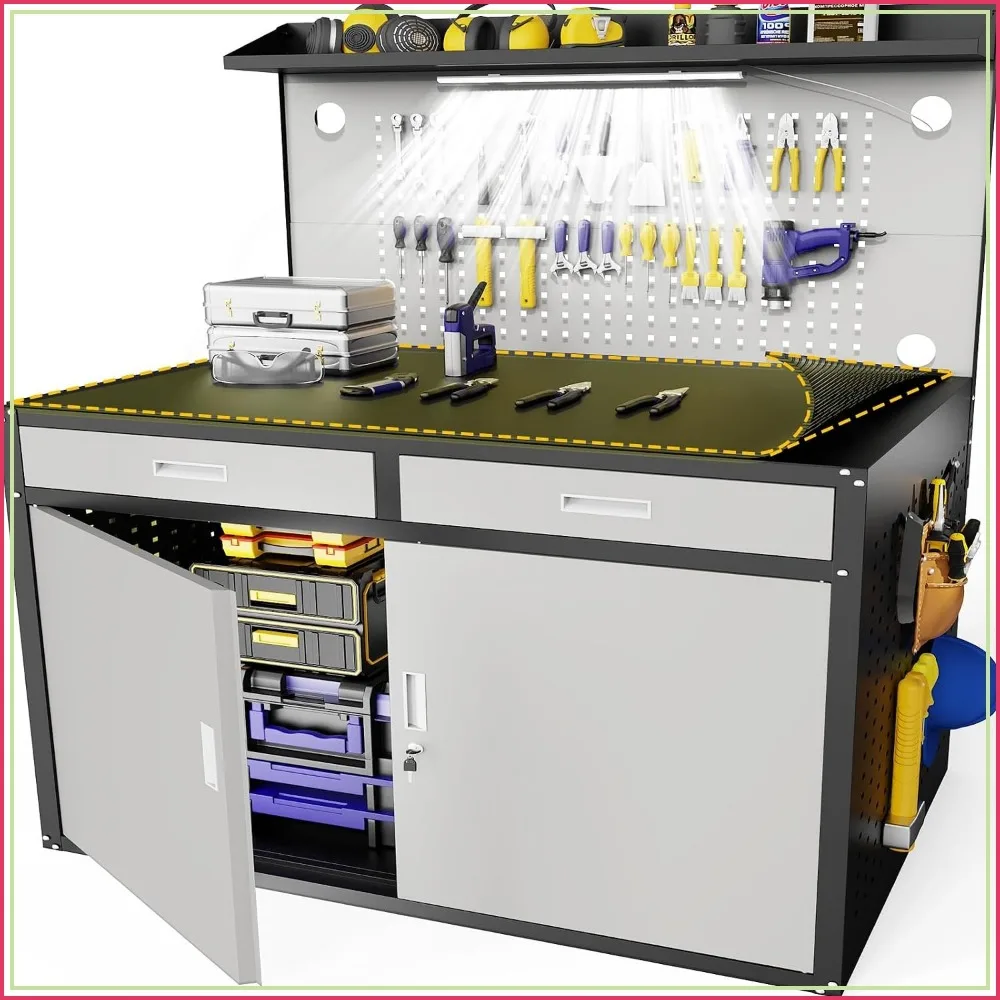 48 Inch Heavy Duty Workbench 2500 LBS Capacity Garage Work Table